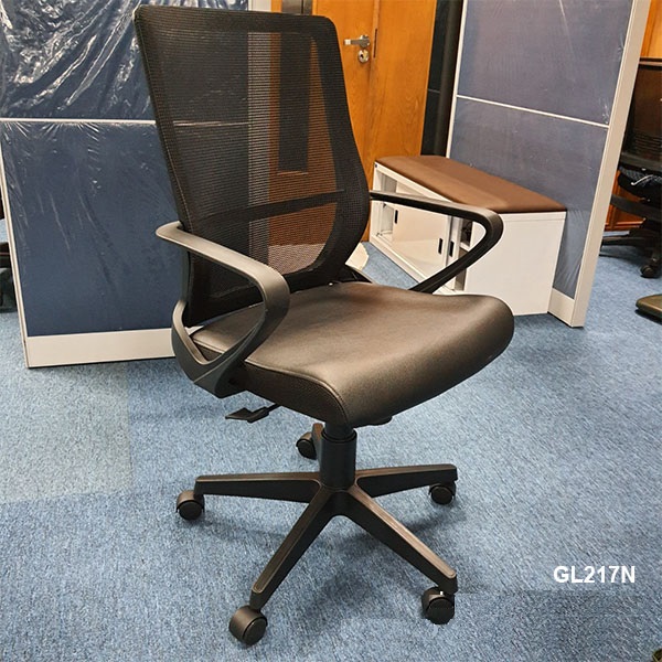 Ghế lưới nhân viên chân nhựa GL217